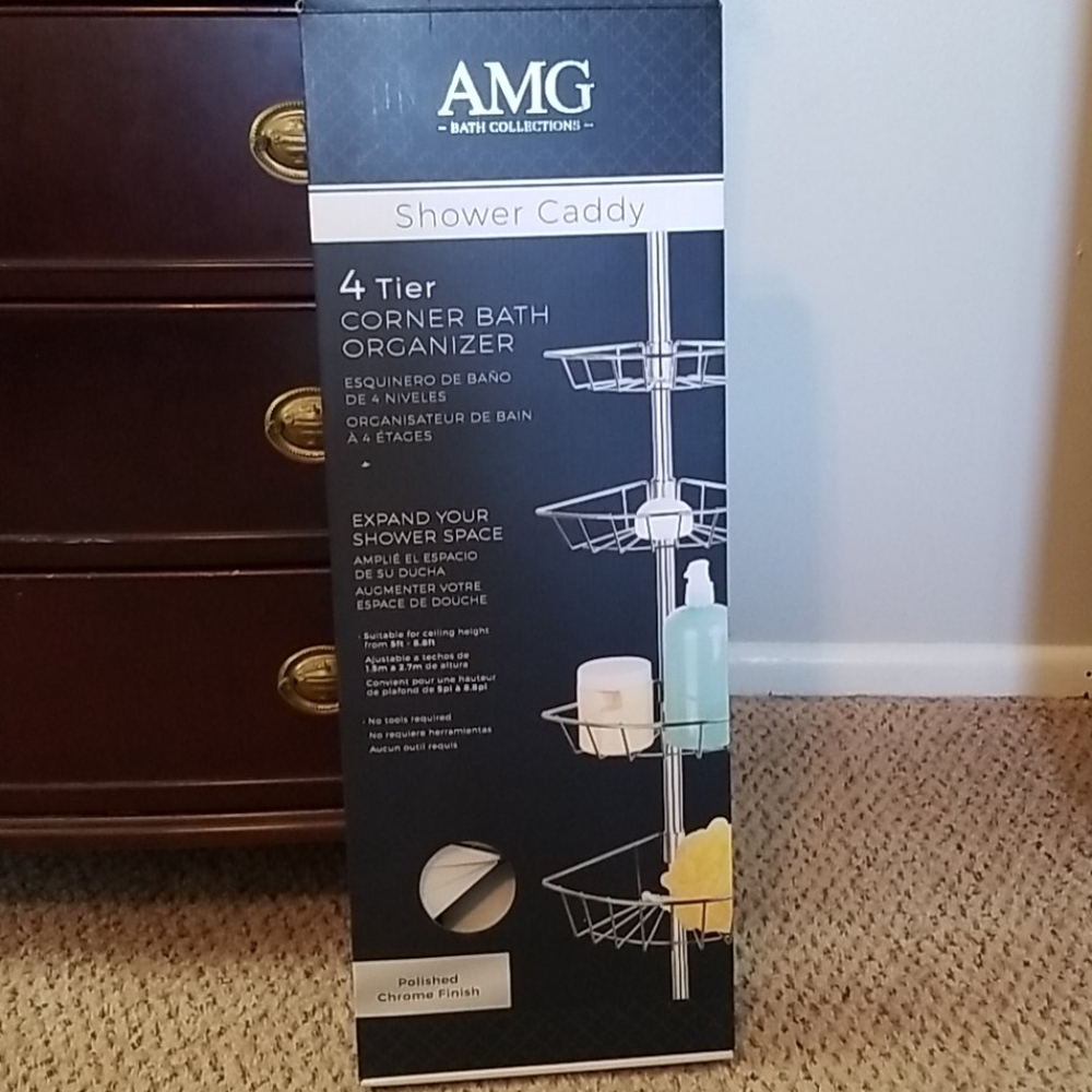 New 4 tier corner bath organizer!